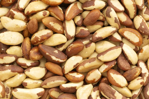 Imagen Cercana Nueces Brasil Comida Orgánica Fondo Nueces Brasil Vista —  Fotos de Stock