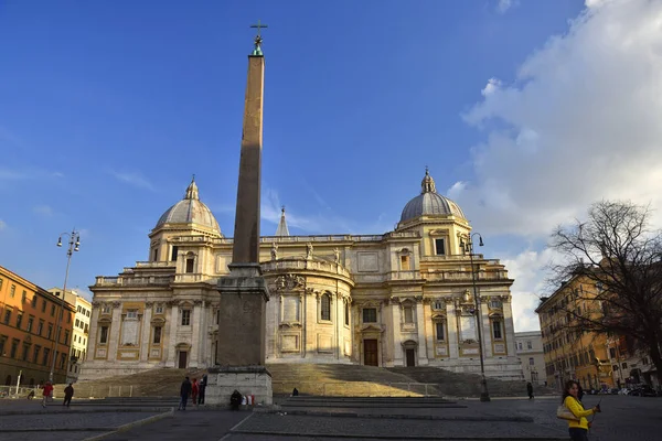 Basilica Mary Major Egyik Legnépszerűbb Tereptárgyak Róma — Stock Fotó