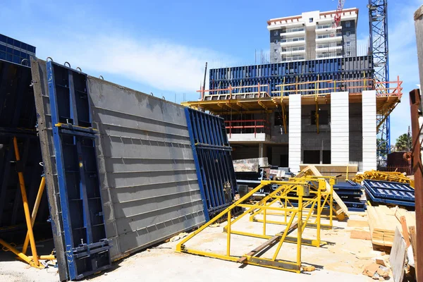 Construction Site New Residential Project Yehud Small City Central Israel — Stock Photo, Image