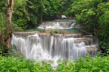 Huay Mae Kamin şelale Kanchanaburi, Tayland at