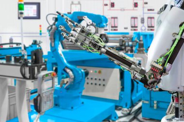 Robot el kontrol robot sanayi, geleceğin teknoloji kavramı