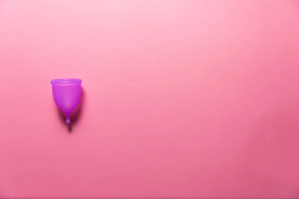 Productos Higiene Femenina Sobre Fondo Rosa Brillante Concepto Menstruación — Foto de Stock