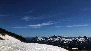 Dağ 'daki güzel dağlar. Rainier Ulusal Parkı