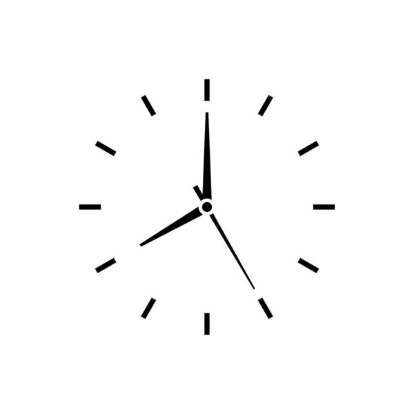 Clock analog vector icon 