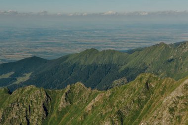 dağ manzarası Karpat Dağları, fagaras, romania