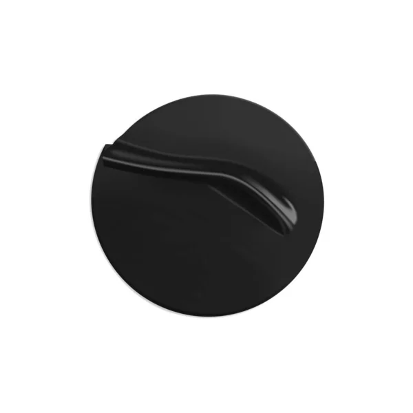 Μαύρο κολλημένο στρογγυλό τσαλακωμένο αυτοκόλλητο. Αυτοκόλλητο διαφανές μαύρο χαρτί ή αυτοκόλλητο πλαστικό με κολλημένη, ρυτιδωμένη επίδραση σε λευκό φόντο. Κενό πρότυπο ετικέτα ή ετικέτες τιμών. 3d ρεαλιστικό διάνυσμα — Διανυσματικό Αρχείο
