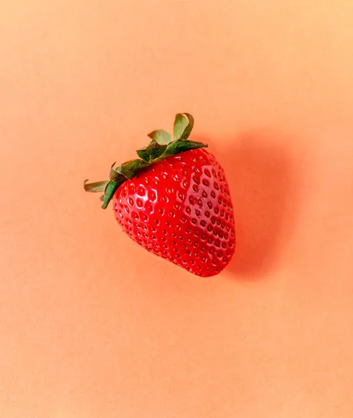 Creative Layout made of Strawberry. Food concept. Summer minimalism. Flat lay