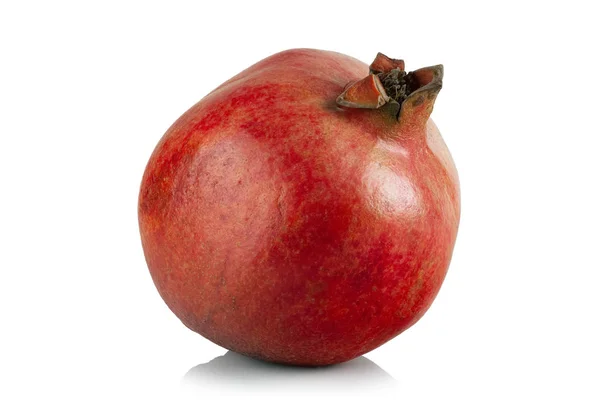 Mogna Saftiga Granatäpple Frukt Vit Bakgrund — Stockfoto