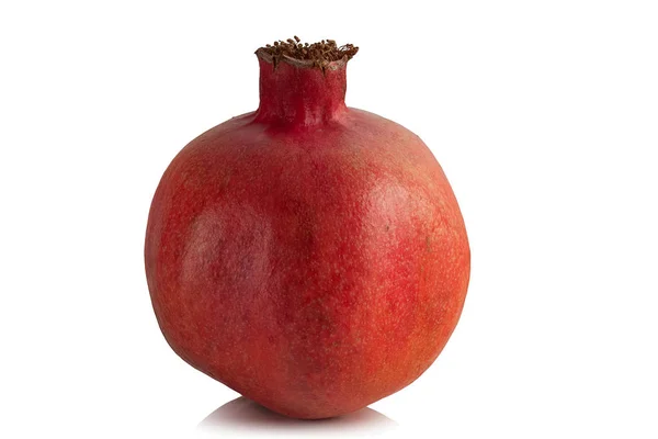 Söta Mogna Saftiga Granatäpple Vit Bakgrund — Stockfoto