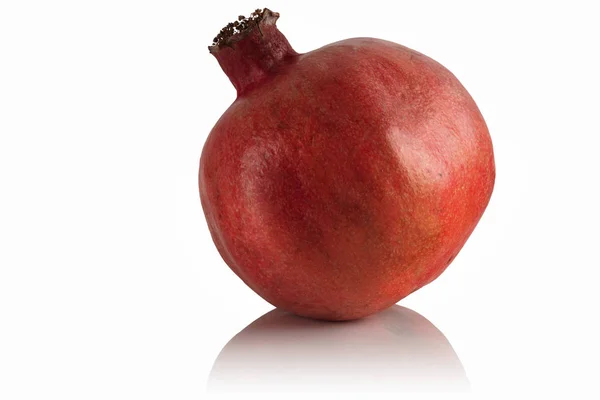 Söta Mogna Saftiga Granatäpple Vit Bakgrund — Stockfoto