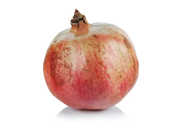 Färskt Saftigt Granatäpple Frukt Vit Bakgrund — Stockfoto