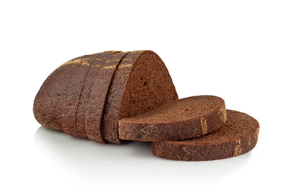 Rye bread on white background — Stock Photo, Image