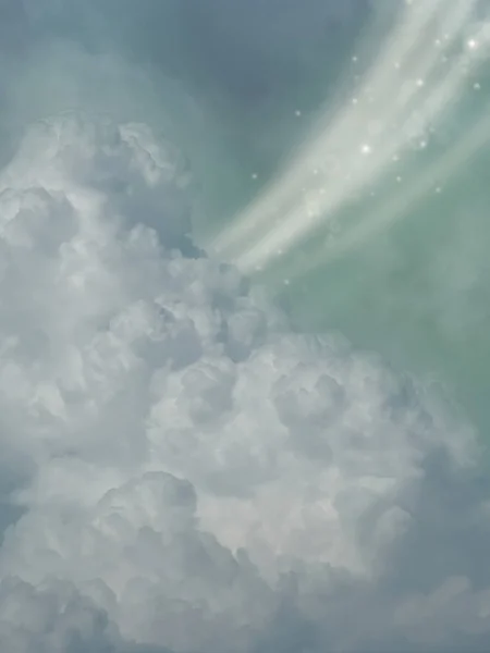 Fantasy Background Trail Blue Cloud — Stock Photo, Image
