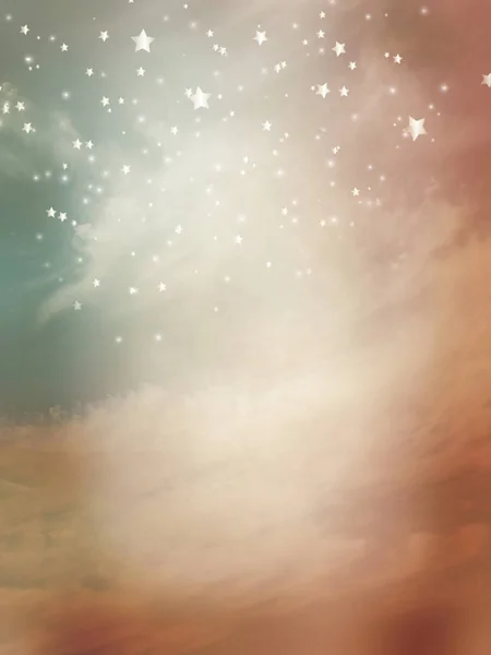 Fantasy Background Star Pastel Clou — Stock Photo, Image
