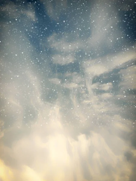 Fantasy Background Snow Blue Clou — Stock Photo, Image