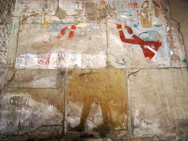 Wall paintings of the ancient Egyptian gods