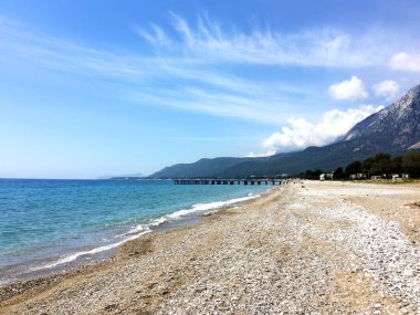 Beldibi plajının Türkiye manzarası