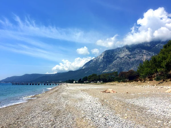 Beldibi plajının Türkiye manzarası