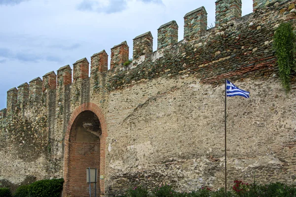 Anna Palaiologina Brány Trigonio Eptapyrgio Pevnosti Nebo Heptapyrgion Fort Byzantská — Stock fotografie