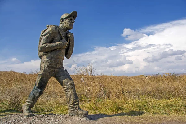 Gyumri Armenia October 2018 Bronze Statue Prime Minister Armenia Nikol — Stock Photo, Image