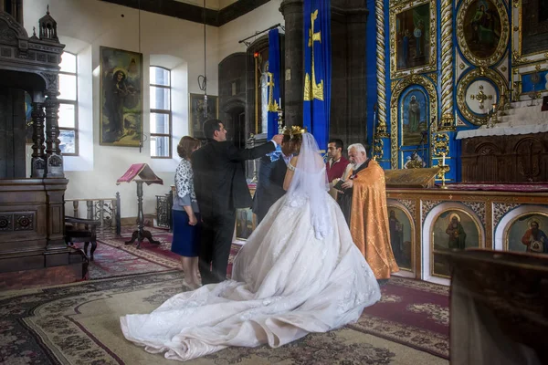 아르메니아 2018 아르메니아 결혼식 Yot Verk Sourb Astvatsatsin 세인트 마리아 — 스톡 사진