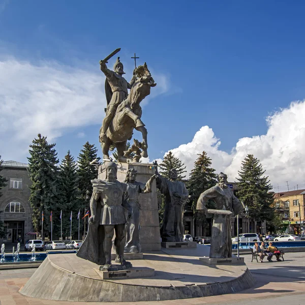 Gyumri Arménia 2018 Október Emlékmű Szent Vardan Mamikonian Csata Avarayr — Stock Fotó