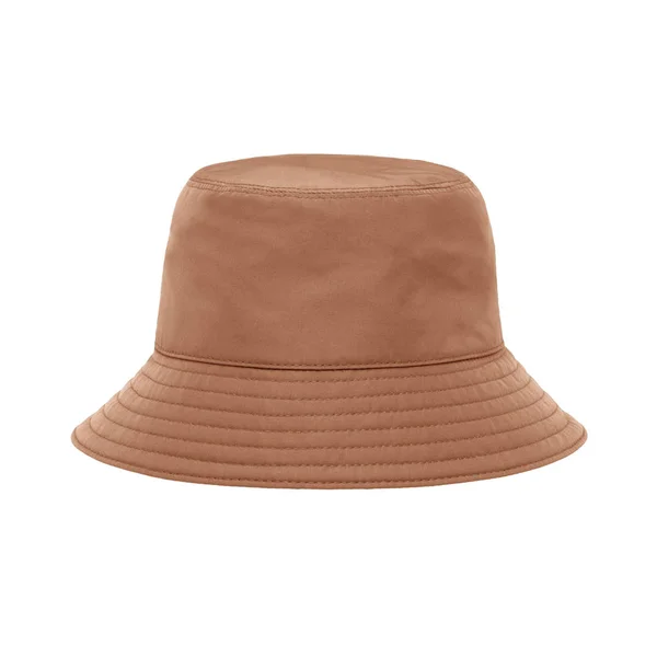 Μπεζ Καπέλο Πλατύ Γείσο Κομψό Άνδρες Καπέλα Στοιχείο Της Φορεσιάς — Φωτογραφία Αρχείου