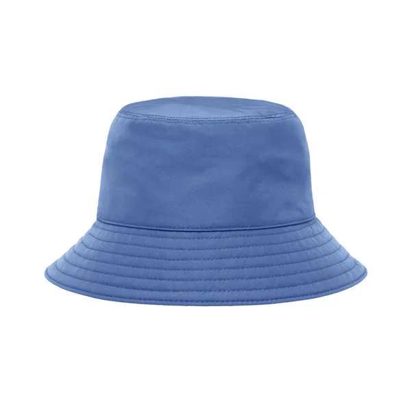 Blue Wide Brimmed Hat Stylish Men Headwear Element Costume Fashion — Stock Photo, Image
