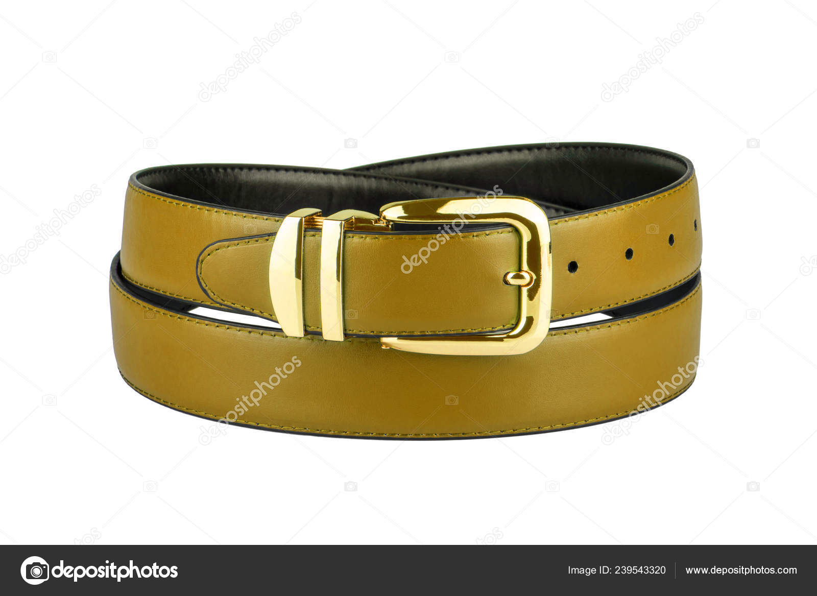 yellow leather belt mens