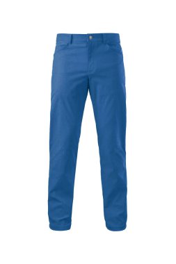 Casual kot pantolon izole üzerinde beyaz arka plan. Turkuaz mavi erkek kot, kesme. Moda, stil, giysi kavramı