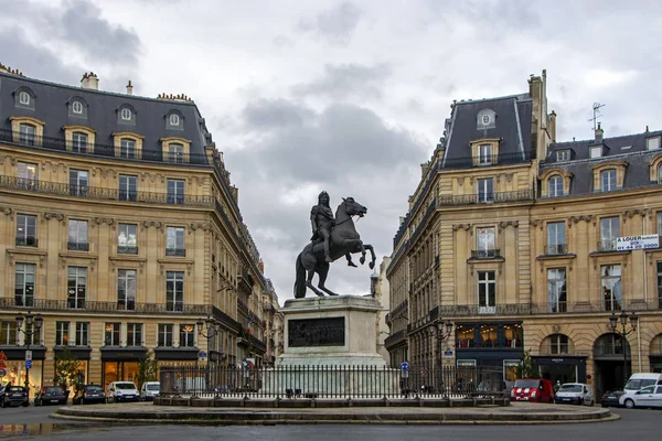 Paris France Novembre 2018 Statue Louis Xiv Centre Place Des — Photo