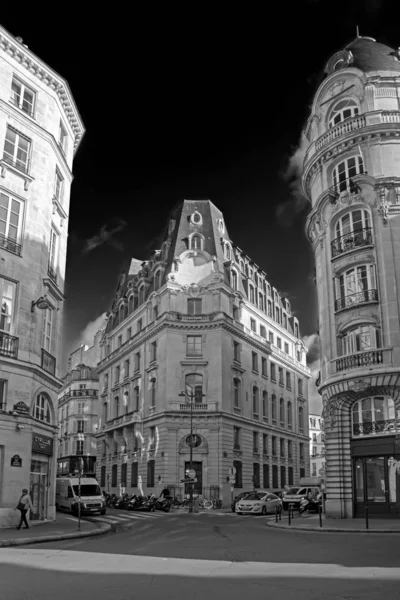 Paris France Novembre 2018 Vue Verticale Angle Bas Des Bâtiments — Photo