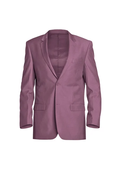 Chaqueta Hombre Elegante Rosa Pastel Aislada Sobre Fondo Blanco Maniquí —  Fotos de Stock