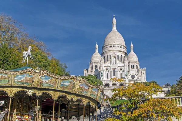 Sacre Coeur Basilikan Också Känd Som Basilica Sacred Heart Och — Stockfoto