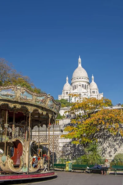 Paris Frankrike November 2018 Sacre Coeur Basilika Även Känd Som — Stockfoto