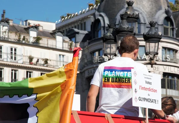 Spacery Dla Klimatu Klimat Ekologiczne Demonstracji Paryż Francja Sobota Września — Zdjęcie stockowe