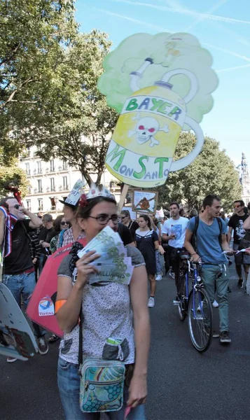 気候のために歩きます 生態学的なデモンストレーション フランス土曜日 2018 — ストック写真