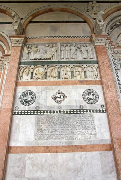 Kathedrale Saint Martin Von Lucca Detail Lucca Toskana Italien — Stockfoto