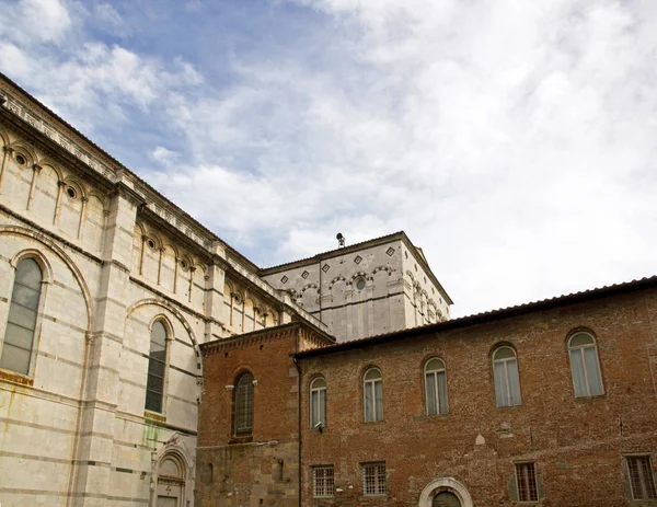 Καθεδρικός Ναός Saint Martin Της Lucca Λεπτομέρεια Λούκα Τοσκάνη Ιταλία — Φωτογραφία Αρχείου