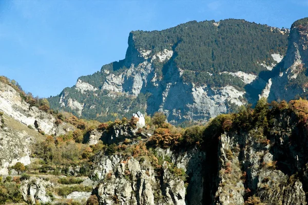 The Alps between the French and Italian border. (Europe France Italy).