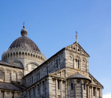 Notre-Dame de l'Assomption Katedrali, Pisa Kulesi yakınlarında (Pisa, Toskana İtalya).