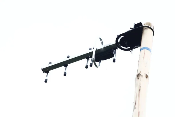 Digital Antenna Roof Sunny Day — Stock Photo, Image