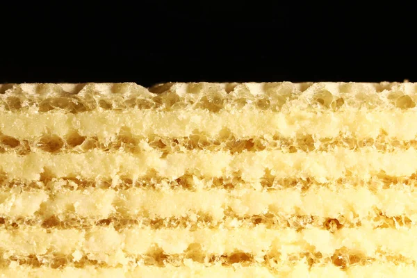 Waffle Texture Textured Wafer Close Baking Background — Stock Photo, Image