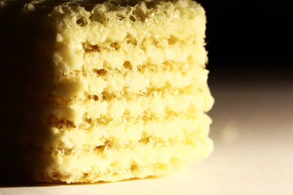 Waffle Texture Textured Wafer Close Baking Background — Stock Photo, Image