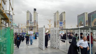 Meşhed, Iran, 13 Mayıs 2018: en kutsal kentin İran - Mashhad dimension Haram maşık ve Imam rıza Tapınak, dünyanın en büyük Camisi.