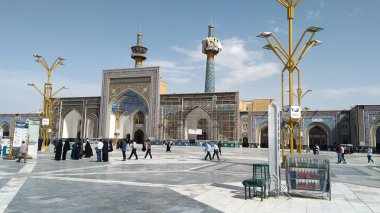 Meşhed, Iran, 13 Mayıs 2018: en kutsal kentin İran - Mashhad dimension Haram maşık ve Imam rıza Tapınak, dünyanın en büyük Camisi.