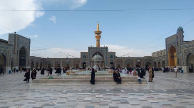 Meşhed, Iran, 13 Mayıs 2018: en kutsal kentin İran - Mashhad dimension Haram maşık ve Imam rıza Tapınak, dünyanın en büyük Camisi.