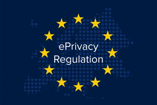 Eprivacy 통신에 규제에 — 스톡 벡터