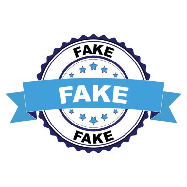 Mavi siyah lastik damgası sahte kavramı ile