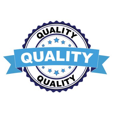 Mavi siyah lastik damgası kalite anlayışı ile